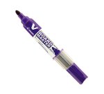 Marqueur pilot v-board master recycle effacable a sec et    rechargeable pointe ogive     large 6 mm coloris violet