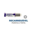 Marqueur pilot v-board master recycle effacable a sec et    rechargeable pointe ogive     large 6 mm coloris violet