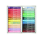 Etui pastels a l huile olio giotto forme ronde 67mm 24    unites coloris assortis