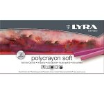Pastels tendres lyra secs soft forme carree 10mm 6 cm   12 unites coloris assortis