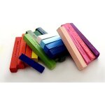 Pastels tendres lyra secs soft forme carree 10mm 6 cm   12 unites coloris assortis