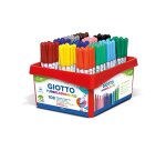 Classpack feutres turbo advanced giotto encre lavable point 2mm 108 unites coloris  assortis