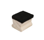 Mini-brosse wonday pour ardoise noir poignee bois &   feutre 5,4x3,5x3 cm lot 3     unites