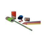 Taille-crayons wonday plastique 2 usages reserve    coloris assortis