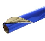 PAPIER ALUMINIUM, Rouleau double face 90g/m² au format 80x50cm - Bleu
