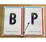 Cahier apprentissage hamelin serpodile j apprends a ecrire en majuscule baton 44 pages   avec stylo