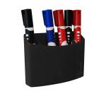 Porte marqueurs magnetique wonday 3 compartiments aimant puissant coloris noir