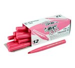Feutre bic kids visacolor xl encre lavable pointe large    bloquee coloris rose