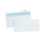 Enveloppe gpv économique vélin blanc 75g dl 110x220mm adhésive fenêtre 45x100mm paquet 50 unités