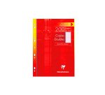 Copies doubles sous étui A4 200 pagesperforées petits carreaux