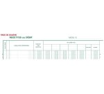 Piqûre 32x25cm Journal de caisse ou banque 5 débit - 5 crédit 33 lignes 80 pages - Couleurs assorties