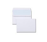 Enveloppe économique c6 114x162mm 80g autocollante coloris blanc boîte 500 unités