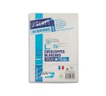 Enveloppe gpv précasée vélin blanc 90g c6 114x162mm adhésive fond gris paquet 25 unités