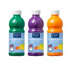 Peinture acrylique lefranc bourgeois glossy fluide brillante indélébile multi-supports assortiment 6 flacons 500ml