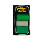 Marque-pages post-it standard index 25x44mm 50f coloris vert