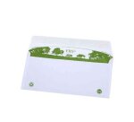 Enveloppe gpv green erapure recyclée dl 110x220mm 90g bande auto-adhésive boîte 500 unités