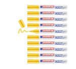 Marqueur edding permanent peinture e750 pointe moyenne 2/4mm encre laquée opaque tous supports résistant chaleur jaune