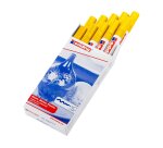 Marqueur edding permanent peinture e750 pointe moyenne 2/4mm encre laquée opaque tous supports résistant chaleur jaune