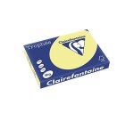 Papier couleur clairefontaine trophée multifonction a3 80g/m2 couleurs vives jonquille paquet 500 feuilles