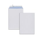 Pochette gpv économique adhésive vélin blanc 90g c4 229x324mm sachet 25 unités