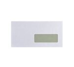 Enveloppe gpv green dl 110x220mm 80g adhésive recyclée extra blanche fenêtre 35x100mm boîte 500 unités