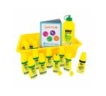Colle uhu twist&glue extra forte transparente multi-matériaux coffret scolaire 12 flacons pleins+1 recharge