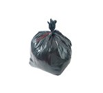 Sac poubelle polyéthylène basse densité renforcé 30l 30 microns coloris noir paquet 20 unités