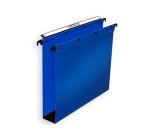 Dossier suspendu l'oblique polypro ultimate 5/10e tiroir entraxe 330mm h250mm fond 50 coloris bleu pack 10 unités