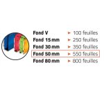 Dossier suspendu l'oblique polypro ultimate 5/10e tiroir entraxe 330mm h250mm fond 50 coloris bleu pack 10 unités