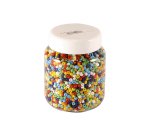 Perle rocaille opaque diamètre 3mm bocal 500g