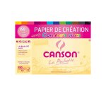 Pochette 12 feuilles papier couleurs vives assorties Canson Création 21 x 29,7 cm, 150 g