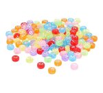 Perles en plastique lettres phosphorescentes 1 bocal 1200 unités