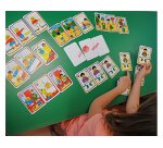 Jeu maxi saisons valisette contient 4 arbres plastiques 64x48cm 28 éléments velcros