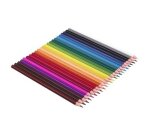 Crayon couleur jovi bois hexagonal 175mm mine 7.5mm couleurs vives étui carton 24 unités