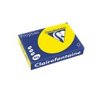 Papier couleur clairefontaine trophée multifonction a4 80g/m2 couleurs fluorescentes jaune fluo paquet 500 feuilles