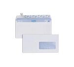 Enveloppe gpv green dl 110x220mm 75g adhésive fenêtre 45x100mm coloris blanc boîte 500 unités