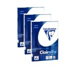 Papier clairefontaine clairalfa extra blanc a4 80g/m2 blancheur 170 opacité 93 rigidité 135 100 feuilles
