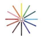 Crayon couleur bic kids evolution résine synthèse 140mm triangle gros module résiste mordillage étui carton 12 unités