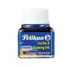 Encre de chine pelikan tire-lignes plumes dessinateur pinceaux couleur bleu outremer flacon 10ml