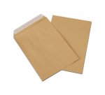 Pochette kraft gpv adhésive économique c5 162x229mm 90g boîte 500 unités