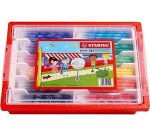 Feutre coloriage stabilo power capuchon ventilé encre lavable pointe moyenne ne sèche pas coffret scolaire 144 unités
