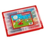 Feutre coloriage stabilo trio triangulaire encre super lavable pointe moyenne coffret scolaire 144 unités