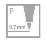 Feutre coloriage stabilo trio triangulaire encre super lavable pointe moyenne coffret scolaire 144 unités