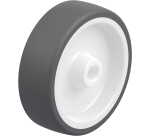 BLICKLE - Roue Ø 125mm bandage polyuréthane TPU 350kg - POTH 125/15G