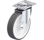 BLICKLE - Roulette pivotante Ø 200mm bandage polyuréthane TPU 400kg - L-POTH 200R