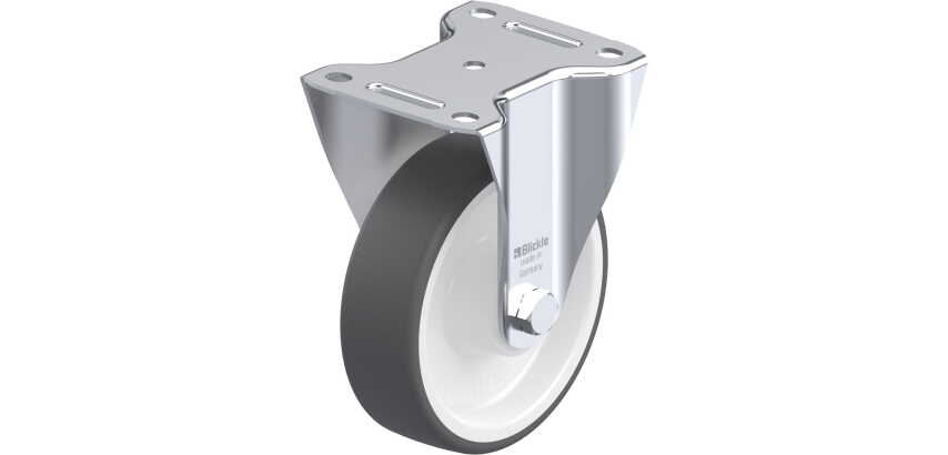 BLICKLE - Roulette fixe Ø 150mm bandage polyuréthane TPU 400kg - B-POTH 150R