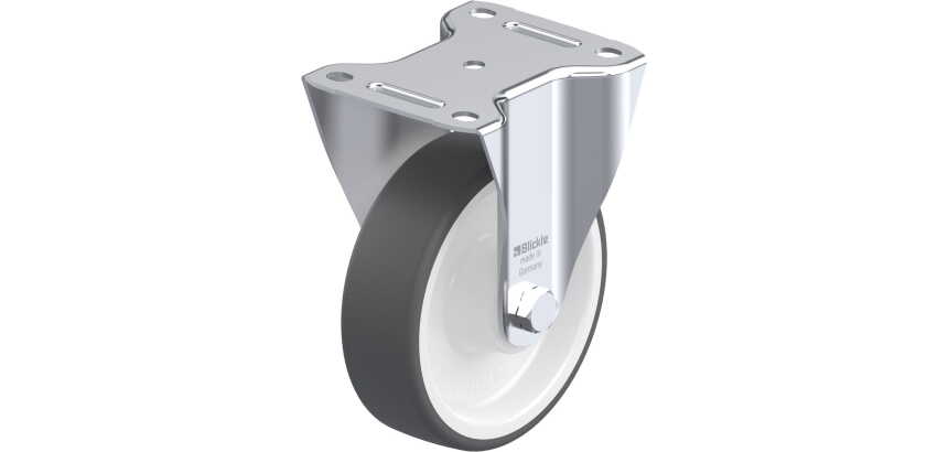 BLICKLE - Roulette fixe Ø 150mm bandage polyuréthane TPU 400kg - B-POTH 150R