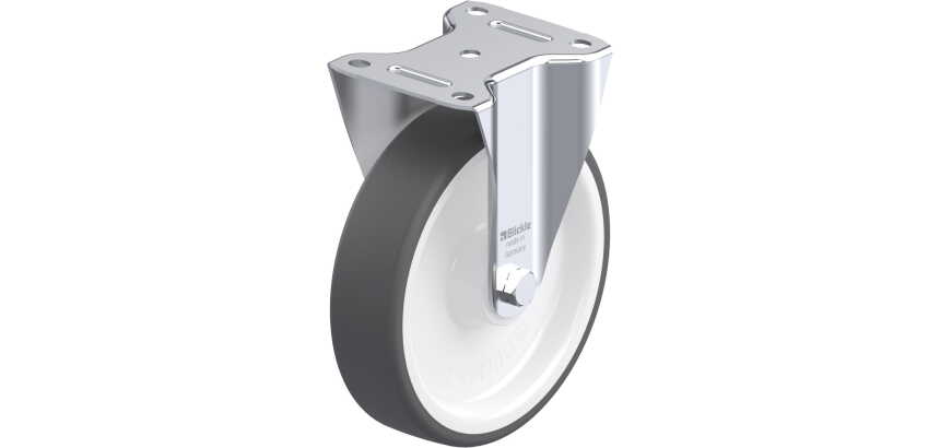BLICKLE - Roulette fixe Ø 200mm bandage polyuréthane thermoplastique TPU 400kg - B-POTH 200R