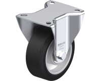 BLICKLE - Roulette fixe Ø 100mm bandage caoutchouc NR 200kg - B-ALEV 100K