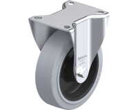 BLICKLE - Roulette fixe Ø 125mm bandage caoutchouc NR 250kg - B-POEV 125R-SG